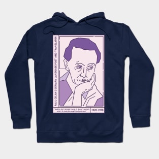 Paul Celan Literary Giant Hoodie